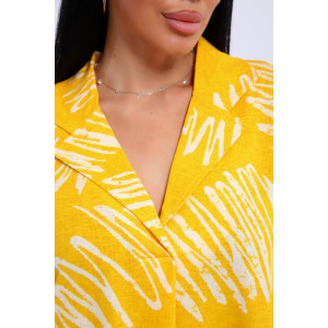 Платье женское №83801 кулирка (последний размер) желтый 48,52,64