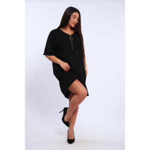 Платье женское №31859 креп (последний размер) черный 50,56