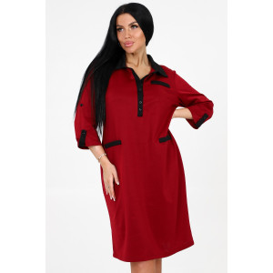 Платье женское №31789 академик (последний размер) бордо 52,58