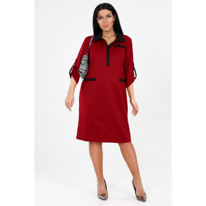 Платье женское №31789 академик (последний размер) бордо 52,58