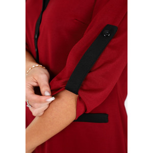 Платье женское №31789 академик (последний размер) бордо 52,58