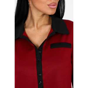 Платье женское №31789 академик (последний размер) бордо 52,58