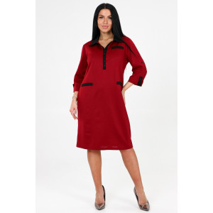 Платье женское №31789 академик (последний размер) бордо 52,58