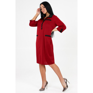 Платье женское №31789 академик (последний размер) бордо 52,58