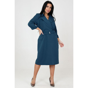 Платье женское №31763 барби (последний размер) синий 50,54,56