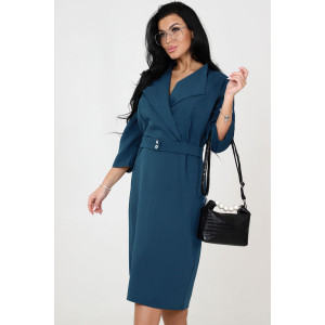 Платье женское №31763 барби (последний размер) синий 50,54,56