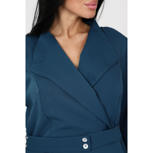 Платье женское №31763 барби (последний размер) синий 50,54,56