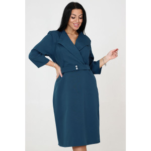 Платье женское №31763 барби (последний размер) синий 50,54,56