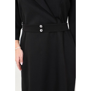 Платье женское №31763 барби (последний размер) черный 50,54,56,58