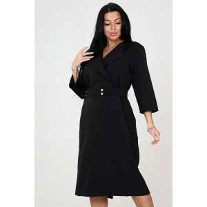 Платье женское №31763 барби (последний размер) черный 50,54,56,58