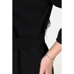 Платье женское №31763 барби (последний размер) черный 50,54,56,58