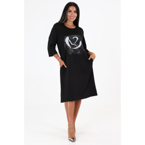 Платье женское №31760 атаман (последний размер) серый 60