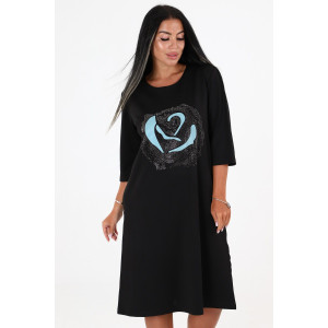 Платье женское №31760 атаман (последний размер) черный 60