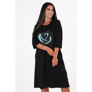 Платье женское №31760 атаман (последний размер) черный 60