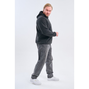 Толстовка мужская №75012 флис (р-ры: 48-66) черный Толстовка мужская №75012 флис (р-ры: 48-66) черный