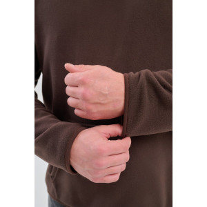 Толстовка мужская №75012 флис (р-ры: 48-66) коричневый Толстовка мужская №75012 флис (р-ры: 48-66) коричневый