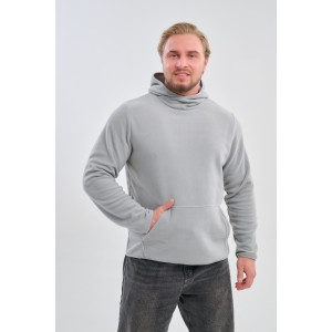 Толстовка мужская №75012 флис (р-ры: 48-66) серый Толстовка мужская №75012 флис (р-ры: 48-66) серый