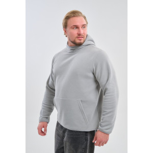 Толстовка мужская №75012 флис (р-ры: 48-66) серый Толстовка мужская №75012 флис (р-ры: 48-66) серый