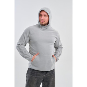 Толстовка мужская №75012 флис (р-ры: 48-66) серый Толстовка мужская №75012 флис (р-ры: 48-66) серый