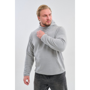 Толстовка мужская №75012 флис (р-ры: 48-66) серый Толстовка мужская №75012 флис (р-ры: 48-66) серый