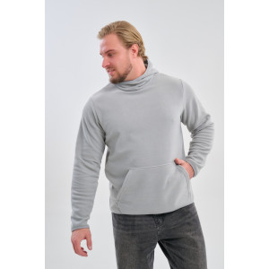 Толстовка мужская №75012 флис (р-ры: 48-66) серый Толстовка мужская №75012 флис (р-ры: 48-66) серый