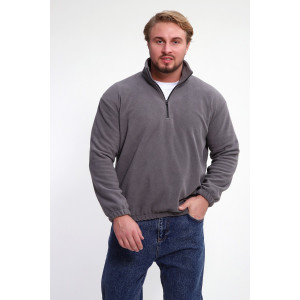 Толстовка мужская №37003 флис (р-ры: 46-52) серый Толстовка мужская №37003 флис (р-ры: 46-52) серый