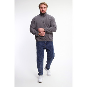 Толстовка мужская №37003 флис (р-ры: 46-52) серый Толстовка мужская №37003 флис (р-ры: 46-52) серый