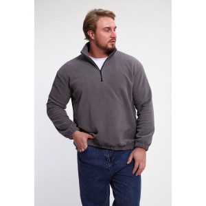 Толстовка мужская №37003 флис (р-ры: 46-52) серый Толстовка мужская №37003 флис (р-ры: 46-52) серый