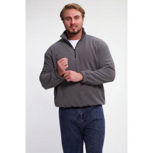 Толстовка мужская №37003 флис (р-ры: 46-52) серый Толстовка мужская №37003 флис (р-ры: 46-52) серый