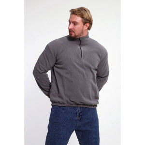 Толстовка мужская №37003 флис (р-ры: 46-52) серый Толстовка мужская №37003 флис (р-ры: 46-52) серый