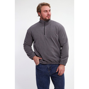 Толстовка мужская №37003 флис (р-ры: 46-52) серый Толстовка мужская №37003 флис (р-ры: 46-52) серый