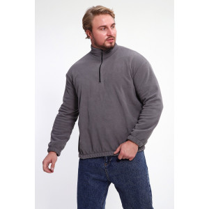 Толстовка мужская №37003 флис (р-ры: 46-52) серый Толстовка мужская №37003 флис (р-ры: 46-52) серый