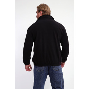 Толстовка мужская №37003 флис (р-ры: 46-52) черный Толстовка мужская №37003 флис (р-ры: 46-52) черный