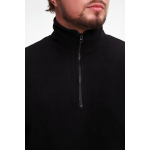 Толстовка мужская №37003 флис (р-ры: 46-52) черный Толстовка мужская №37003 флис (р-ры: 46-52) черный