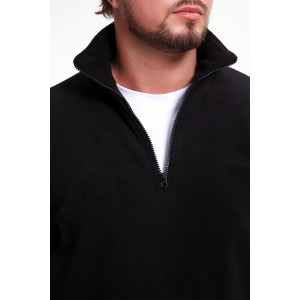 Толстовка мужская №37003 флис (р-ры: 46-52) черный Толстовка мужская №37003 флис (р-ры: 46-52) черный