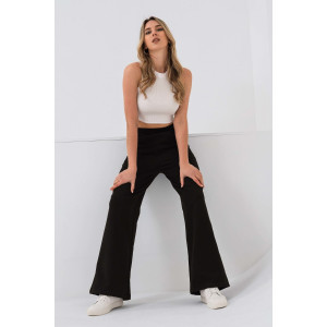 Брюки женские №21578 футер с лайкрой 2-х нитка (р-ры: 42-60) черный