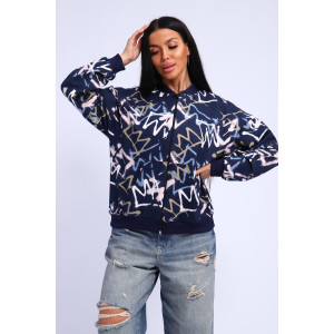 Толстовка женская №310 футер с лайкрой 2-х нитка (р-ры: 46-64) темно-синий Толстовка женская №310 футер с лайкрой 2-х нитка (р-ры: 46-64) темно-синий