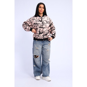 Толстовка женская №331 футер с лайкрой 2-х нитка (р-ры: 46-60) розово-бежевый Толстовка женская №331 футер с лайкрой 2-х нитка (р-ры: 46-60) розово-бежевый