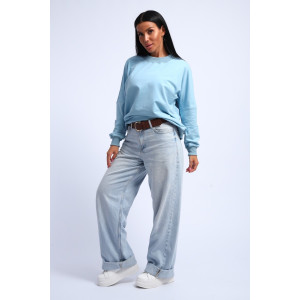 Свитшот женский №290 футер с лайкрой 2-х нитка (р-ры: 44-54) голубой Свитшот женский №290 футер с лайкрой 2-х нитка (р-ры: 44-54) голубой