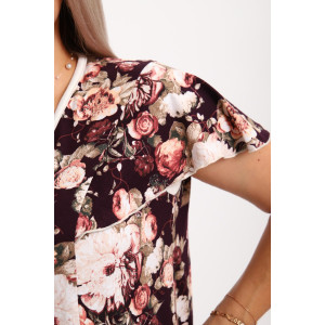 Халат женский №273 кулирка (р-ры: 48-62) коричневый