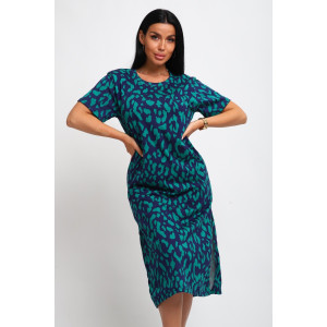 Туника женская №261 кулирка (р-ры: 44-58) темно-зеленый Туника женская №261 кулирка (р-ры: 44-58) темно-зеленый