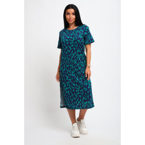 Туника женская №261 кулирка (р-ры: 44-58) темно-зеленый Туника женская №261 кулирка (р-ры: 44-58) темно-зеленый