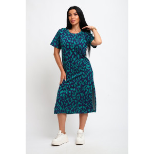 Туника женская №261 кулирка (р-ры: 44-58) темно-зеленый Туника женская №261 кулирка (р-ры: 44-58) темно-зеленый