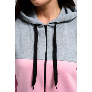 Толстовка женская №52277 футер 2-х нитка (р-ры: 44-58) светло-розовый Толстовка женская №52277 футер 2-х нитка (р-ры: 44-58) светло-розовый