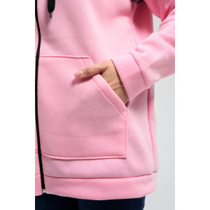 Толстовка женская №52277 футер 2-х нитка (р-ры: 44-58) светло-розовый Толстовка женская №52277 футер 2-х нитка (р-ры: 44-58) светло-розовый