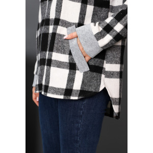 Толстовка женская №52274 кашемир (р-ры: 44-58) клетка