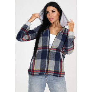 Толстовка женская №52274 кашемир (р-ры: 44-58) синий