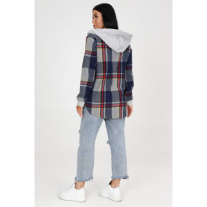 Толстовка женская №52274 кашемир (р-ры: 44-58) синий