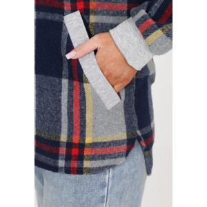 Толстовка женская №52274 кашемир (р-ры: 44-58) синий