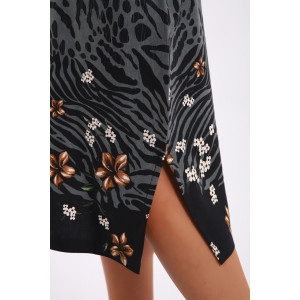 Платье женское ЕПЛ-1049 кулирка (последний размер) антрацит 54,56